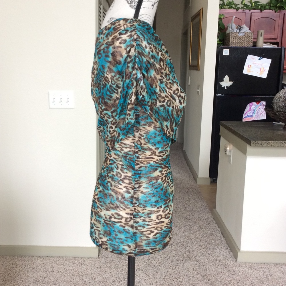 π One Shoulder Mesh Lace Top π - Picture 2 of 6